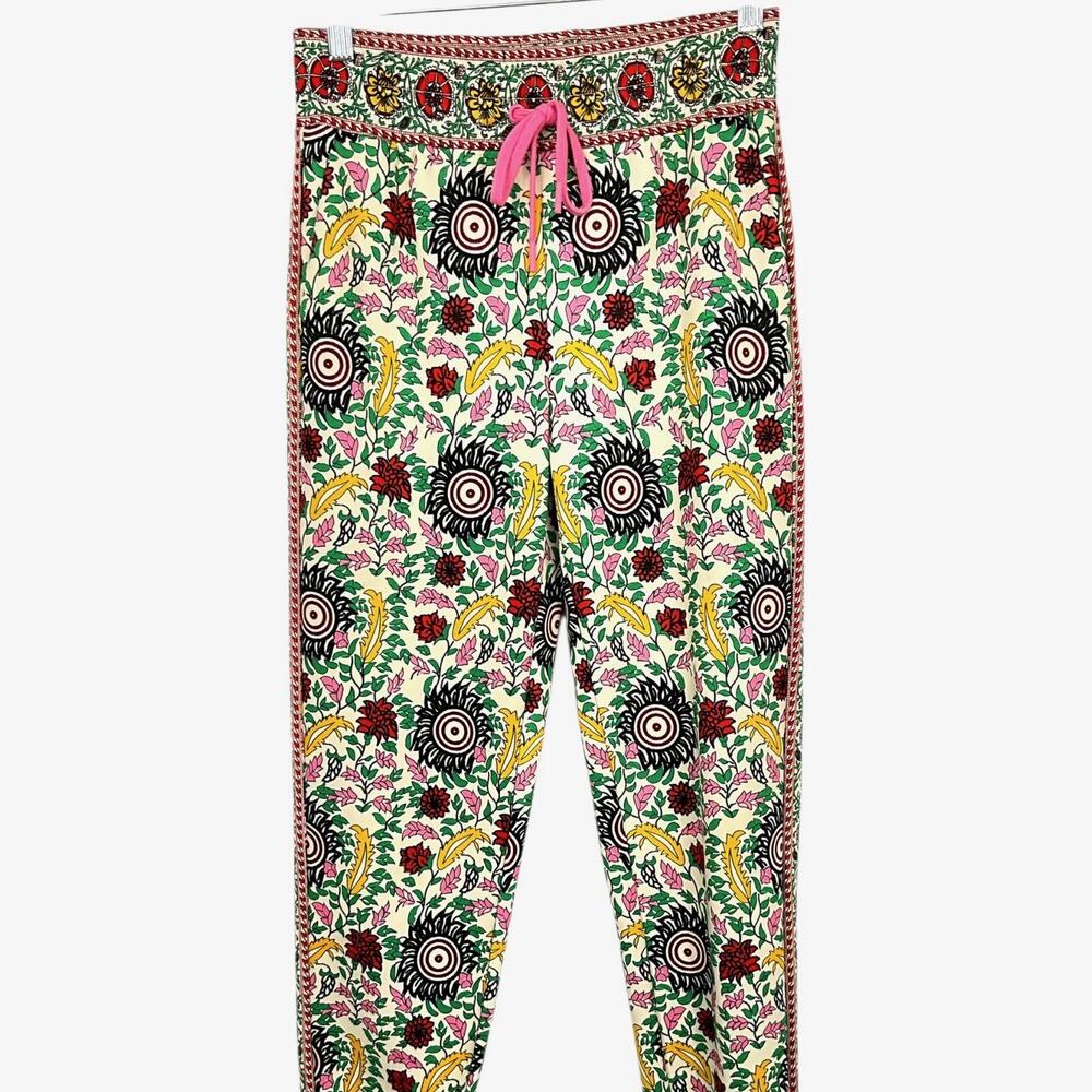 Alice + Olivia Slim Amirah Joggers Pants Womens XS Multicolor Floral